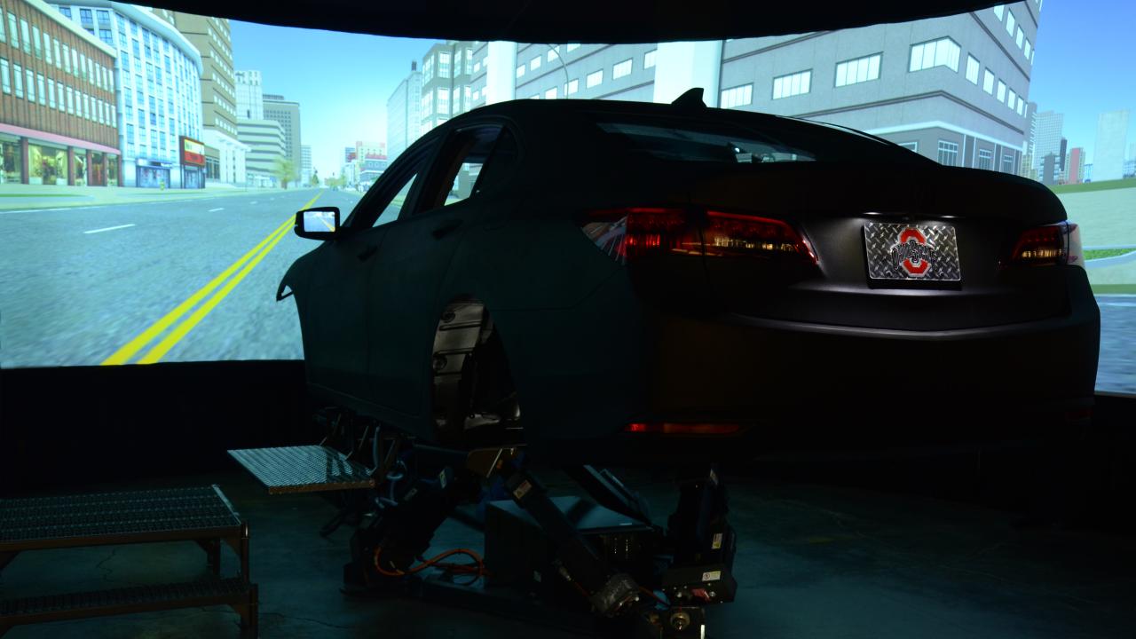 Photo of motion base simulator